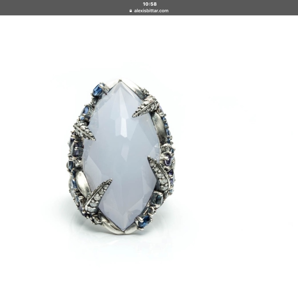 Alexis Bittar Mystic Marquis Edged Ring size 6.5